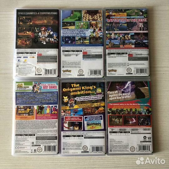 Игры на Nintendo Switch (новые в плёнке)