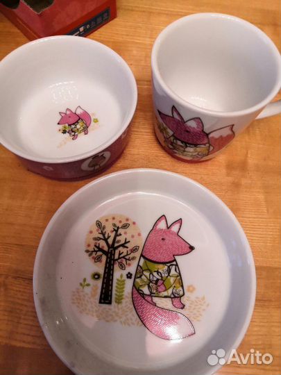 Набор детской посуды новый