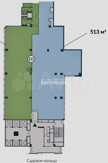 Сдам офисное помещение, 513 м²