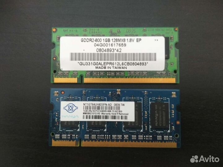 Gddr2-800 128Mx8 1.8V / DDR2 2Rx16 PC2 6400S 666