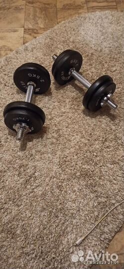 Гантели разборные 2шт. по 10кг
