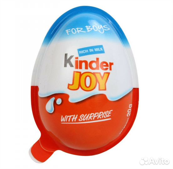 Шоколадное яйцо Kinder Joy для Мальчиков 20г