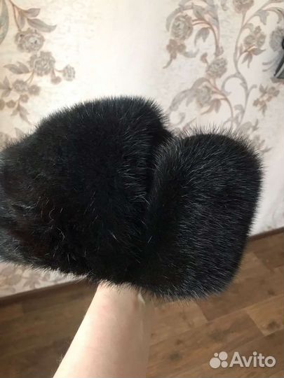 Норковая шапка мужская