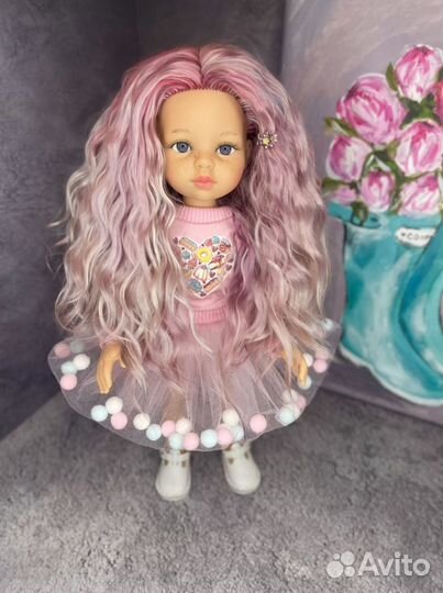Перепрошивка волос кукле