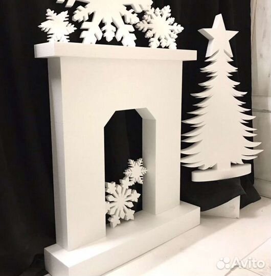 Снежинки из пенопласта новогодние фигурки