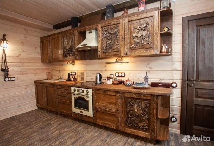 Кухня из массива дерева. Кухонный гарнитур