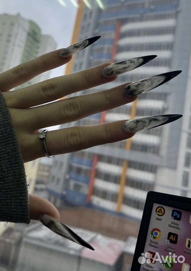 Наращивание Маникюр Покрытие