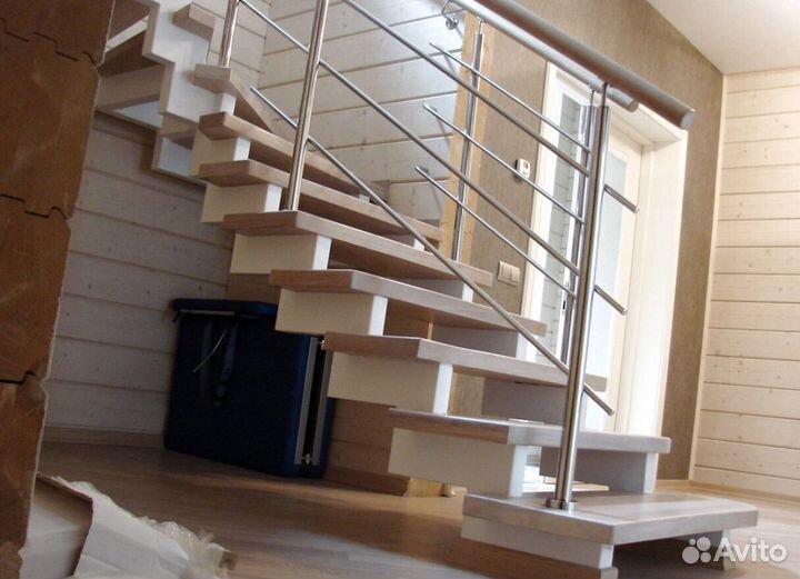 Облицовка ступеней породами дерева