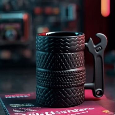 Кружка в виде автомобильных шин