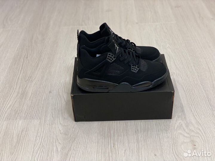 Кроссовки Air Jordan 4 Black Cat (36-45)