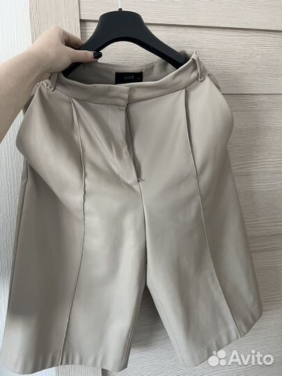 Кожаные бермуды lime