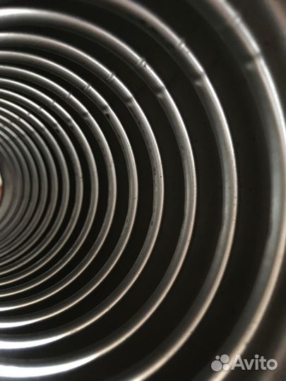 Гофра выпускная с сеткой 63мм - длина 150мм