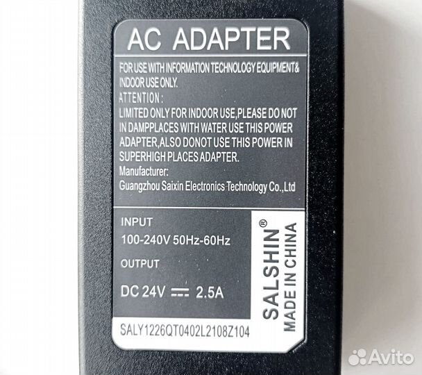 Блок питания Mikrotik 24V 2.5A аналог 24hpow