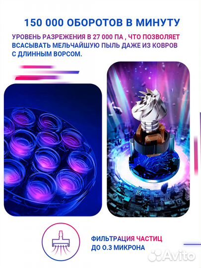 Беспроводной ручной пылесос Xiaomi Dreame V12 (EU)