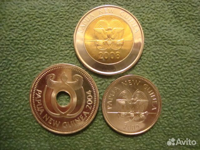 Папуа новая гвинея 2004 2005 2008 год набор монет