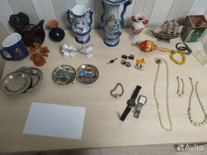 Запонки СССР, часы,мелочи разные