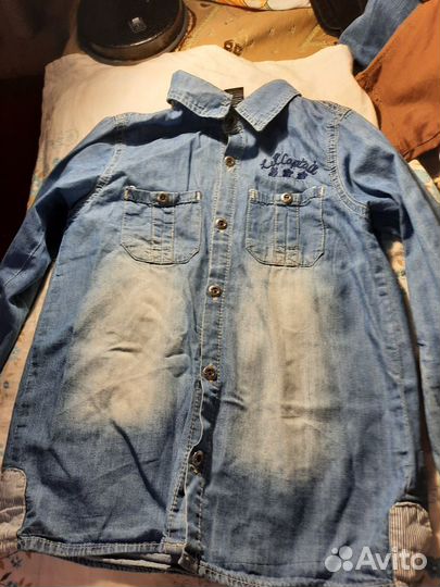 Рубашечка джинсовая на мальчика Sani Турция