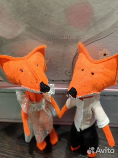 Лисички из фетра лис лисёнок