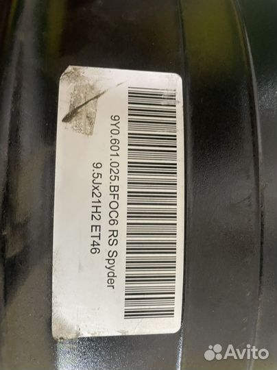 Диски Porshe,Audi VW RS Spyder 9,5Jx21; 11Jx21