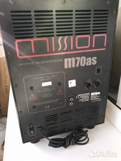 Акустика,сабвуфер активный Mission M70AS