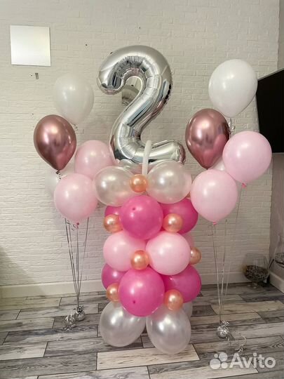 Воздушные гелиевые шары цифры