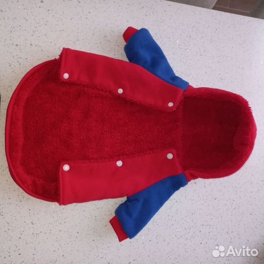 Толстовка, кофта на меху собаке, кошке XL