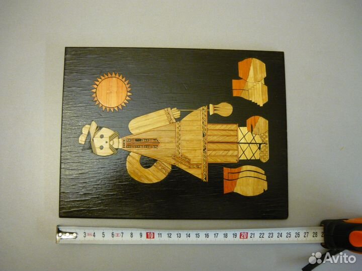 СССР Панно из соломки настенное