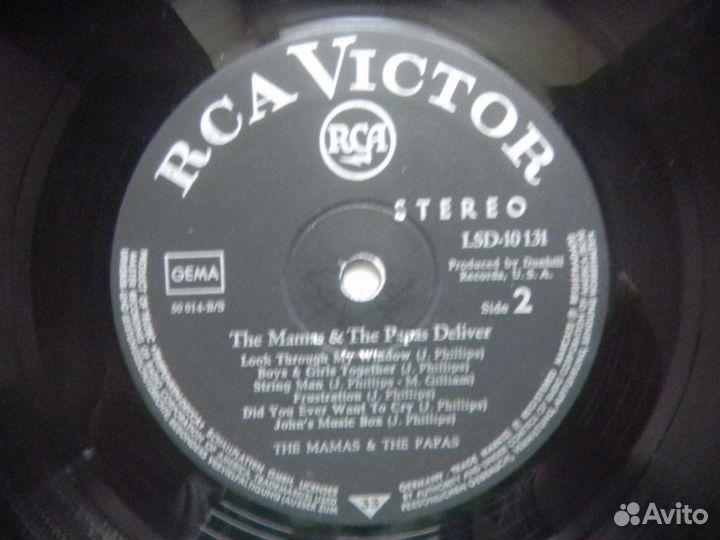 The Mamas And The Papas Deliver Germ. RCA 67 EX