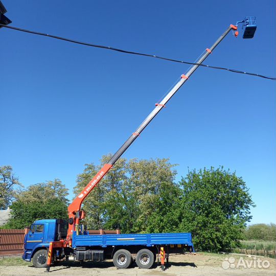 Аренда и услуги манипулятора, стрела 7 т, 19 м, борт 10 т, 7 м