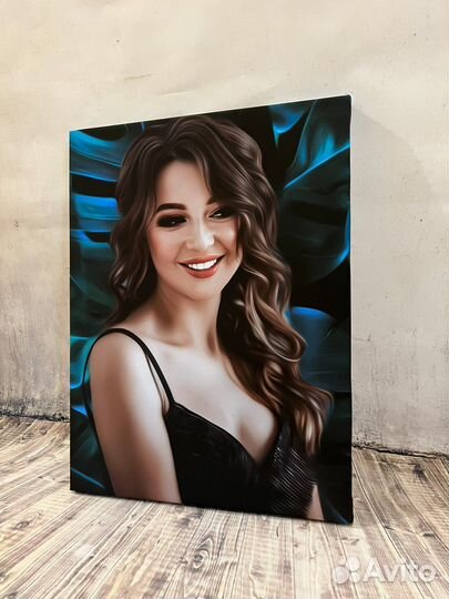 Печать на холсте,портрет по фото,картина