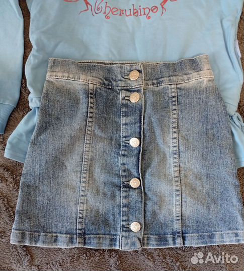 Кофта+юбка р 134