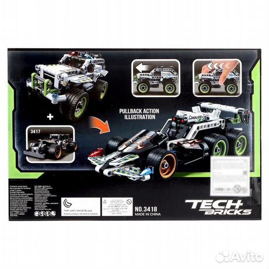 Конструктор «Полицейский джип» инерционный, 185 д