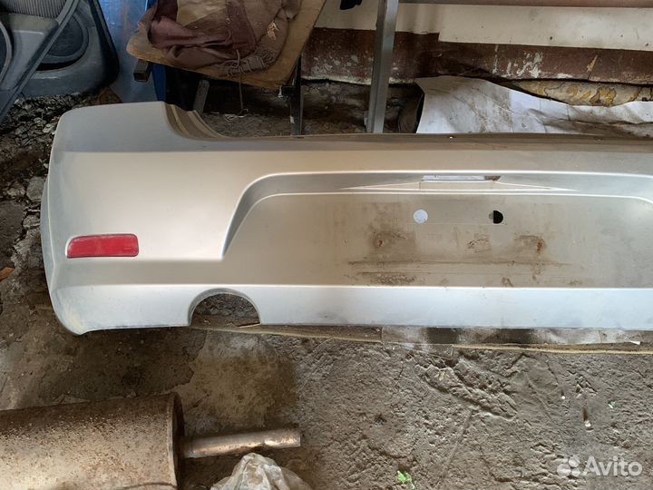 Бампер задний рено логан