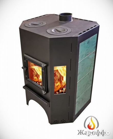 Печь камин на дровах