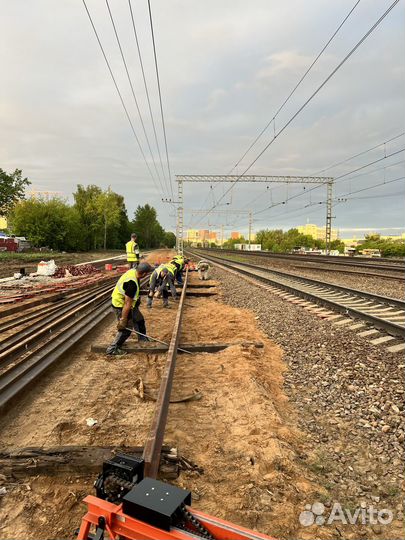 Установка рельсового страховочного пакета
