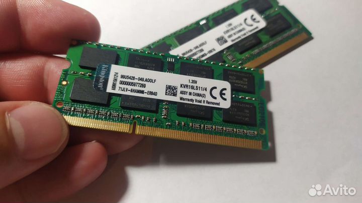 Оперативная память ddr3 для ноутбука 4gb