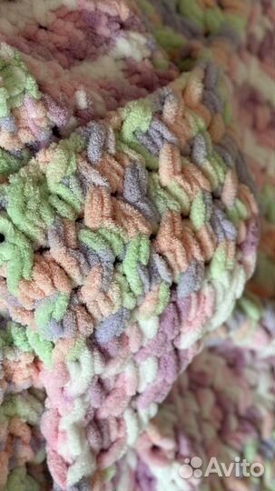Плед детский вязаный ручная работа