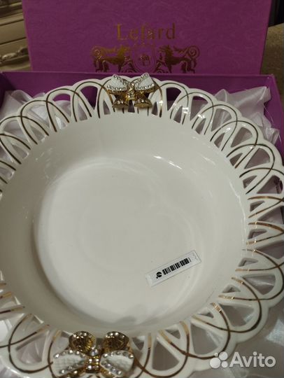 Ваза для фруктов на ножке лефард