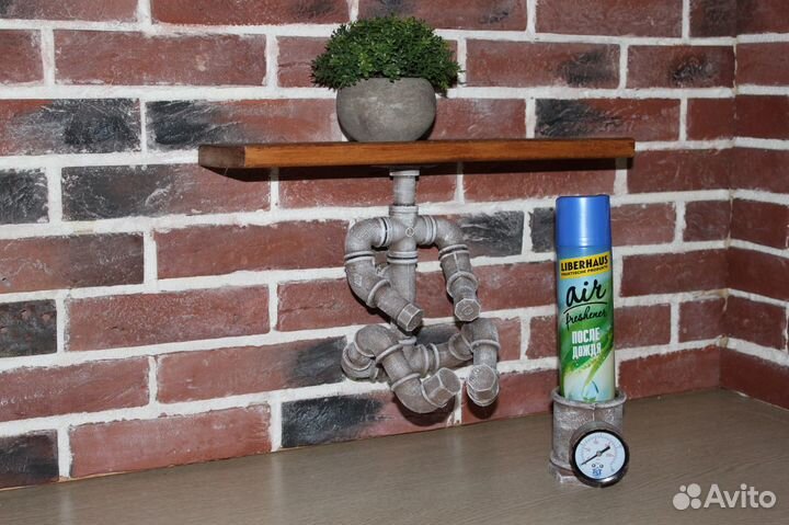 Полки лофт в туалет