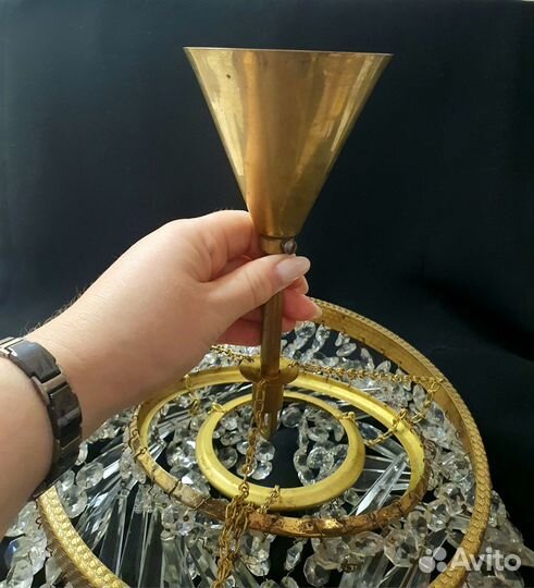 Люстра хрустальная чехословакия СССР