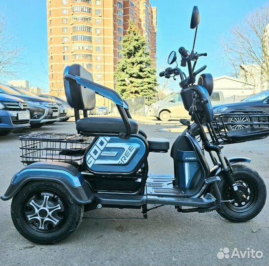 Электро Трицикл Power синий
