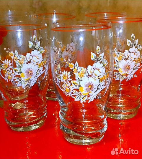 Набор стаканов СССР 6 штук
