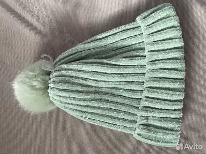 Шапка для девочки теплая h&m новая 158/170