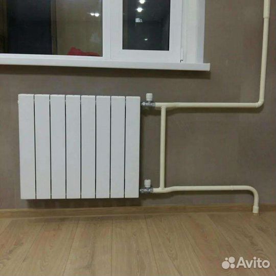 Замена радиаторов отопления. Сварочные работы