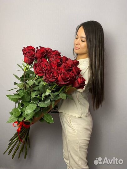 Метровые розы 100 см 80 см 70 см 60 см цветы букет
