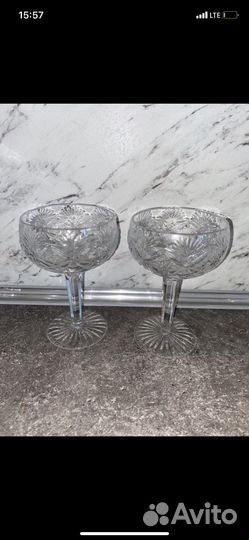 Фужеры хрустальные СССР