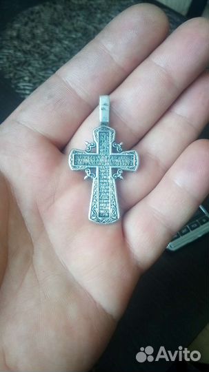 Крест серебро