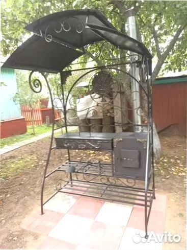 Мангал С печкой под казан