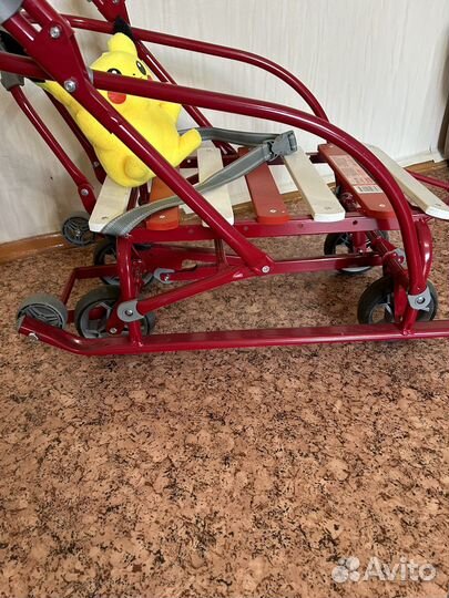 Санки на колесах (санки-коляска)