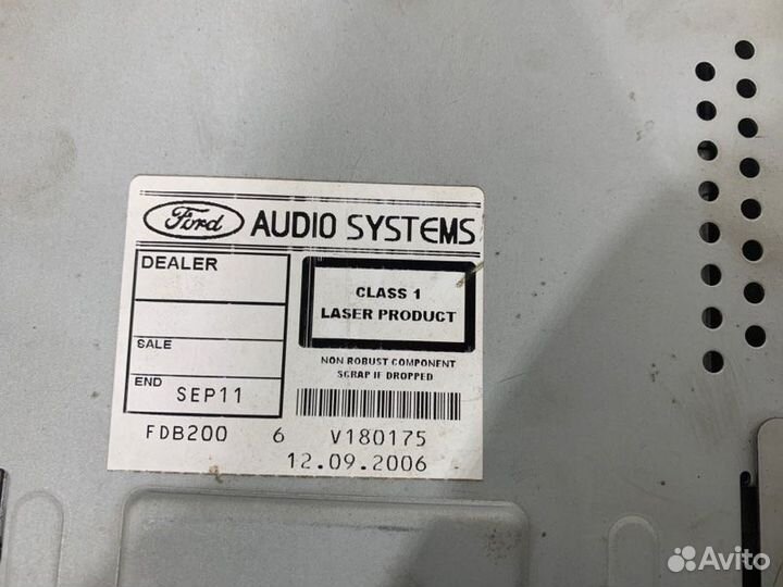 Магнитола Ford Fusion хэтчбэк 1.4 (fxja) 2007